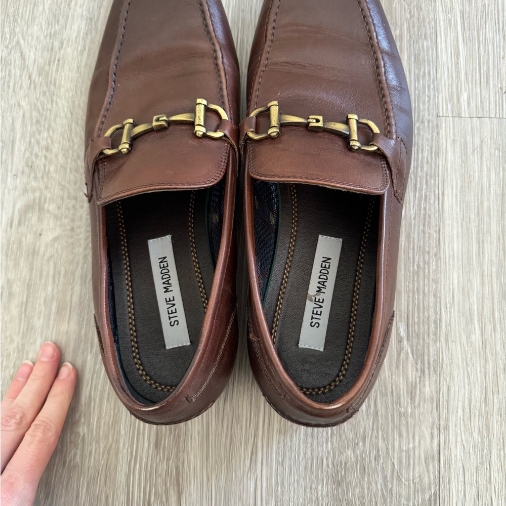 Steve Madden Leather Slip-Ons - Picture 3 of 5